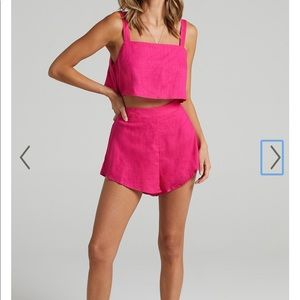 TWO PIECE SET IN HOT PINK; Size S; New with tags!